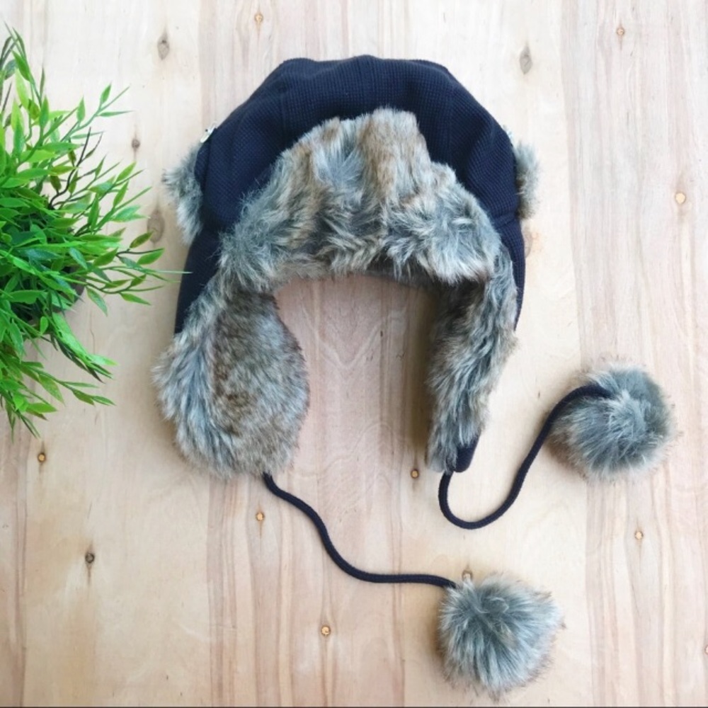 Faux fur thermal beanie